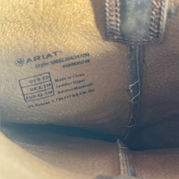 Ariat Heritage Brown Western Cowboy Boots 34724ar Size 9.5 D - Picture 6 of 6